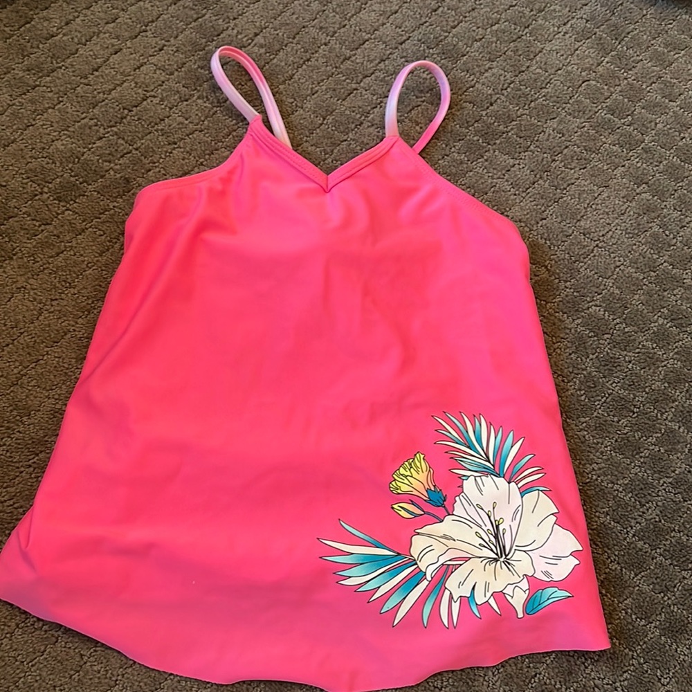 Hardly worn Girls pink swimsuit